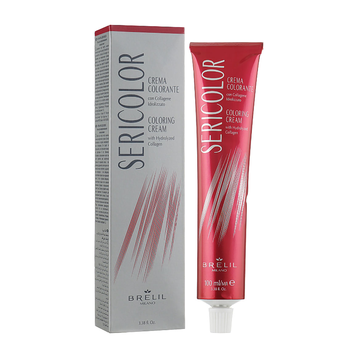 Перманентна фарба для волосся Brelil SeriColor Coloring Cream 4 Brown, 100 мл